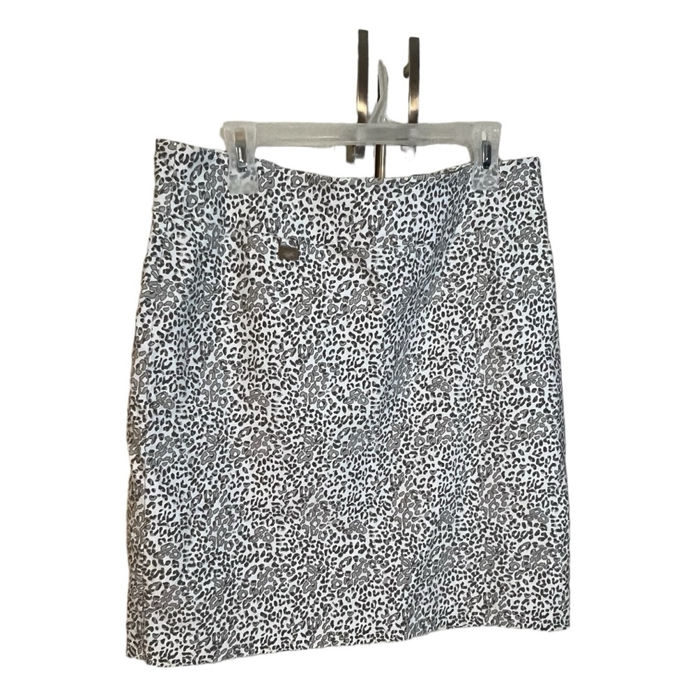 A Lisette animal print skirt in size 16